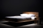 Preview: SLIM łóżko designerskie z litego drewna – szlachetniejsza wersja klasyki gatunku
